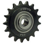 Ball Bearing Idler Sprocket 41BB17H - Chain Size 41 - 17 Teeth - 1/2" Bore